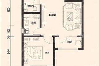 2室2厅1卫　93.55平米